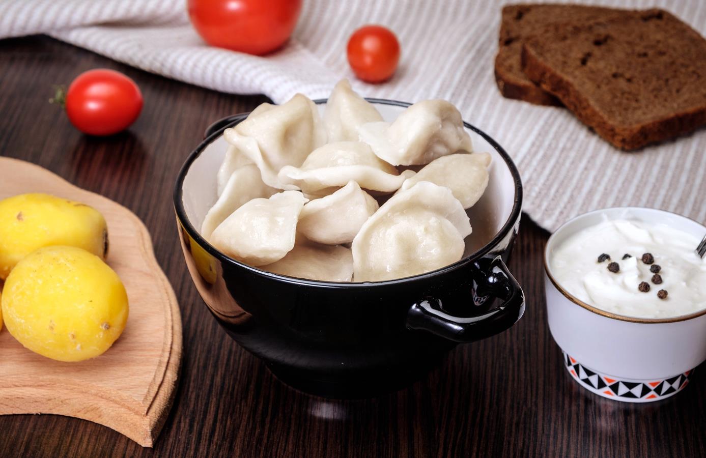 Вареники с картошкой и грибами (0,5 кг)